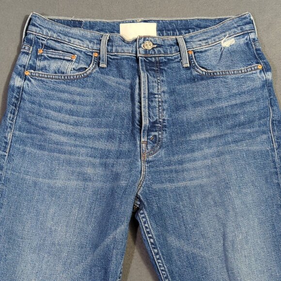 Mother Superior Jeans Womens 33 Blue The Tomcat Playing With Scissors Distressed - Picture 5 of 16